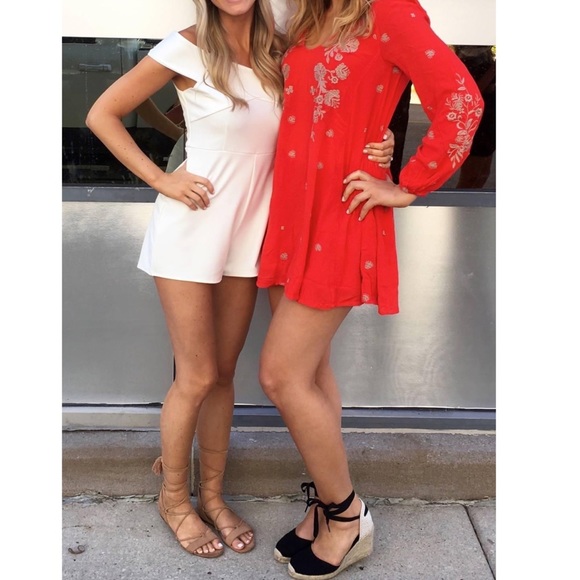 Free People ‘Sweet Tennessee’ Embroidered Minidress Red Combo Size S - Picture 4 of 5